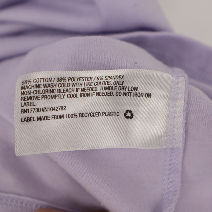 A New Day Lavender Purple V-Neck Ruffle Drop Waist Mini Dress Large