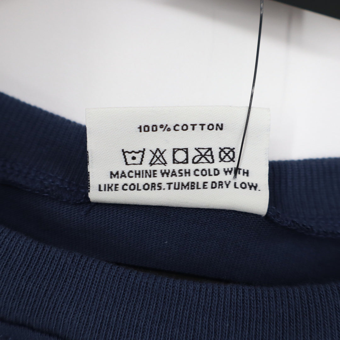 Where I'm From Connecticut USA Graphic T-Shirt Navy Blue Boxy Fit Medium NEW
