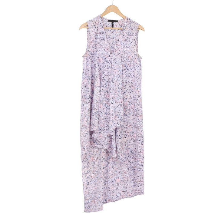 BCBGMAXAZRIA Maxi Dress Women's M Lilac Abstract Asymmetric Good