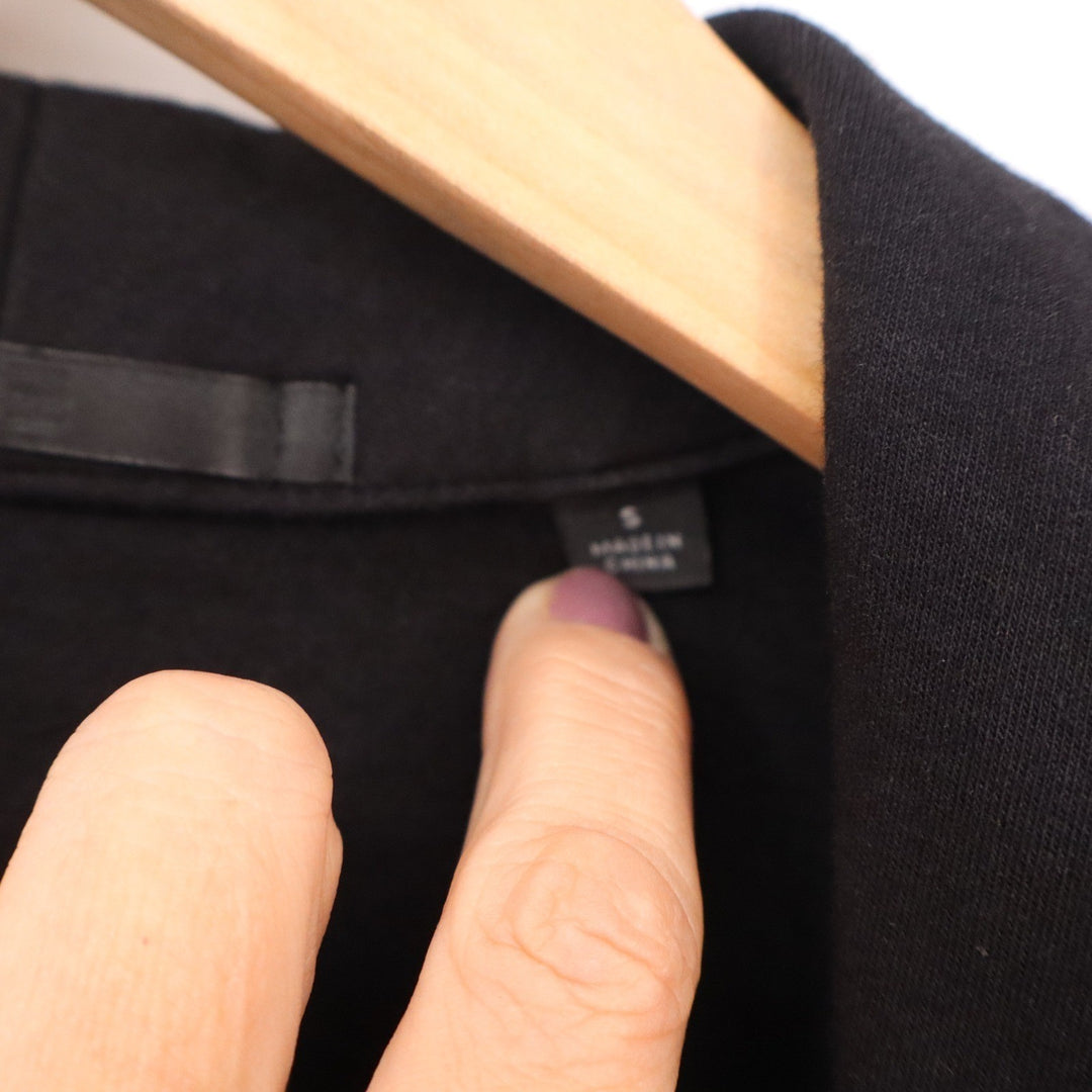 Uniqlo Black Knit Shawl Collar One Button Blazer Jacket Small