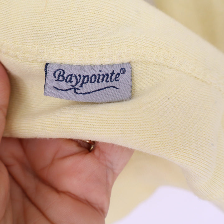 Vintage Wear Baypointe Outer Banks North Carolina Hoodie Yellow XL Graphic OBX