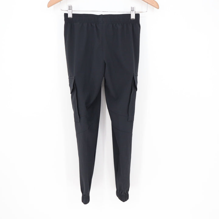 Under Armour Boys Pennant Woven Cargo Pants Black Youth Small YSM  NWT