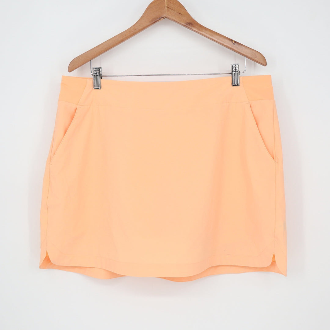 Walter Hagen Womens XL Peach Fuzz P11 16" Lightweight Core Golf Skort