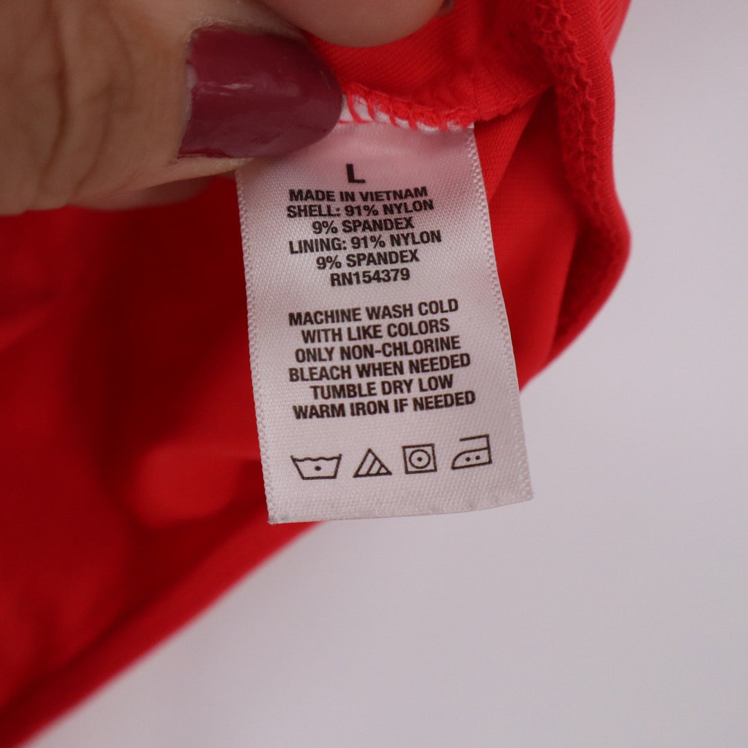 Aeropostale Seriously Soft Sculpt Bodysuit Red Sleeveless Scoop Back L