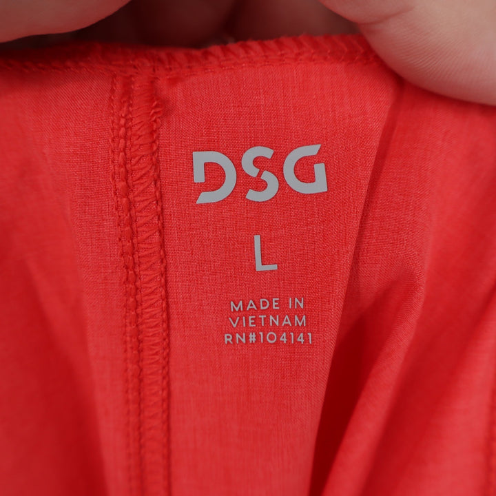 DSG Mens 8 Agility Short Cabana Coral Heather Orange Athletic L