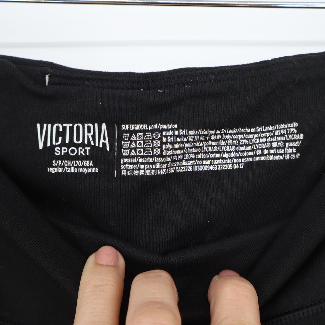 Victoria Sport Supermodel Pants Womens Small Black High Rise Flare Yoga Leggings