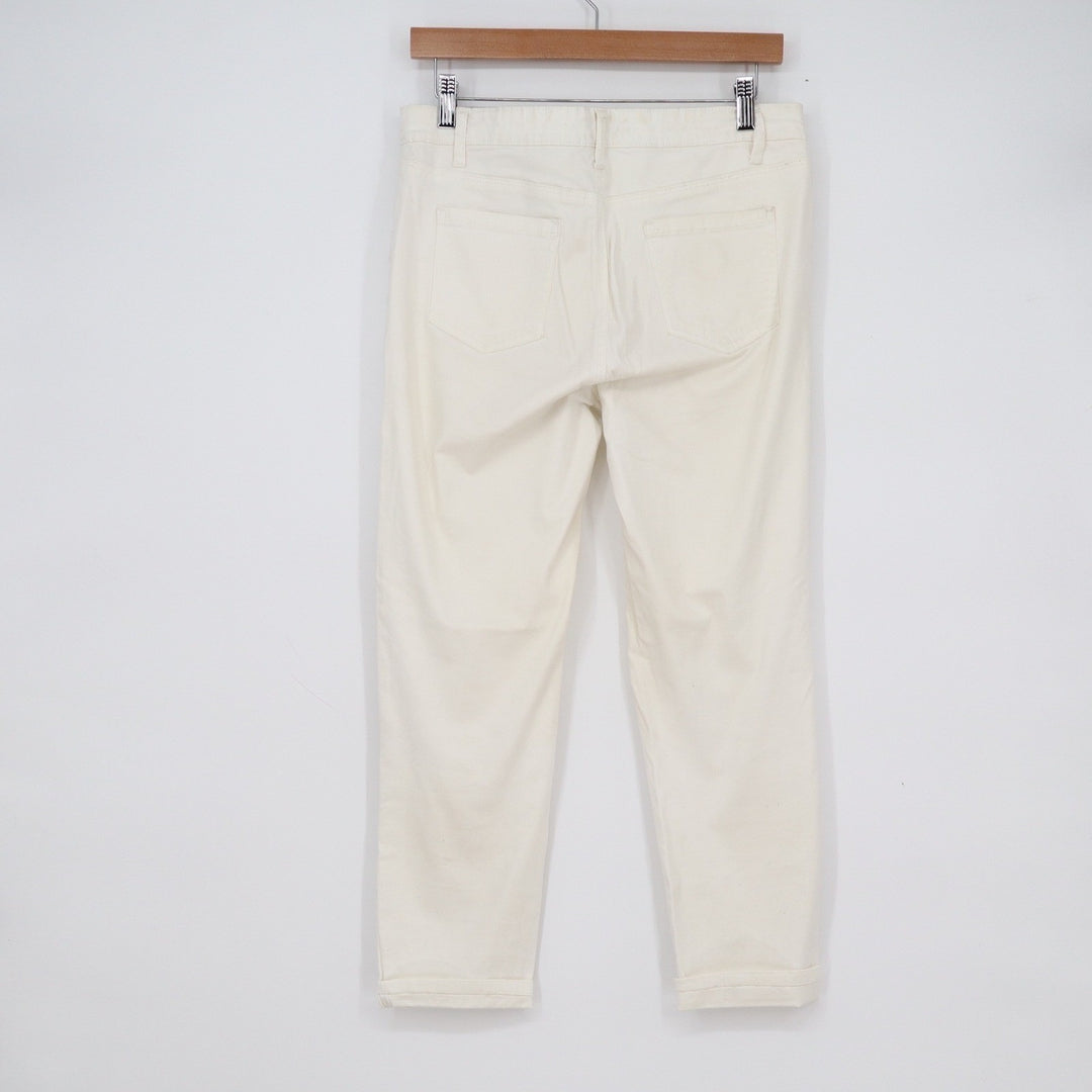 Buffalo David Bitton Daily Mid-Rise Stretch Skinny Ankle Jeans Off-White 10