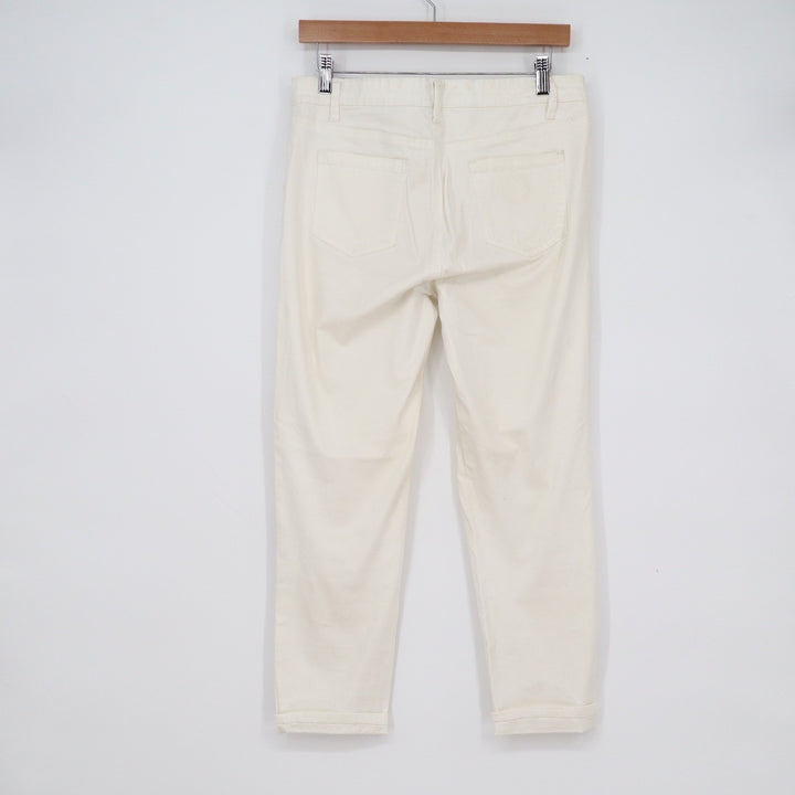 Buffalo David Bitton Daily Mid-Rise Stretch Skinny Ankle Jeans Off-White 10