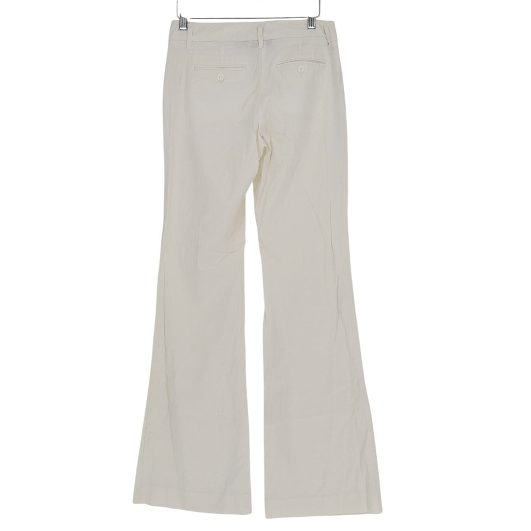 New York & Company Pants Women 0 Tall Beige Stretch Preppy Low Rise Wide Leg