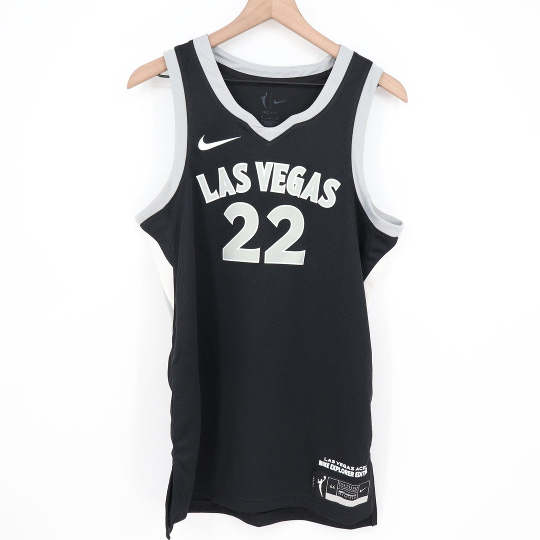 Nike Las Vegas Aces A'ja Wilson 22 Explorer Edition WNBA Jersey Black Womens M