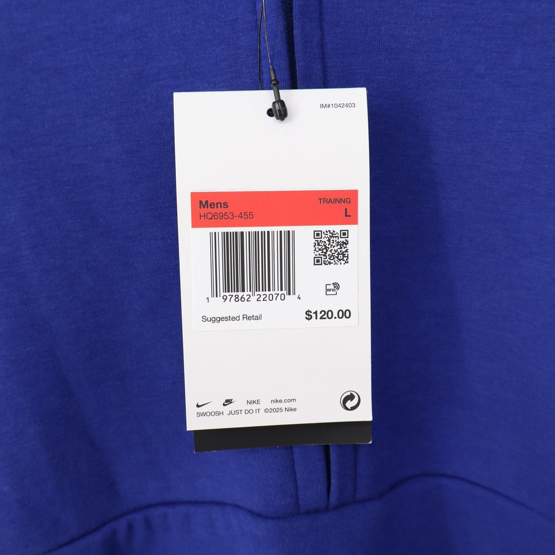 Nike 24.7 Dri-FIT Mens Half Zip Training Pullover Blue Size L NEW