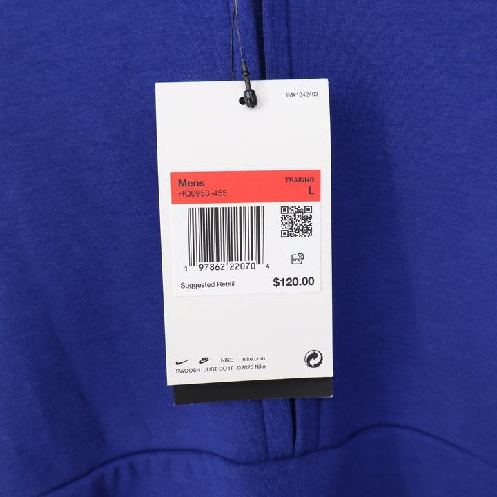 Nike 24.7 Dri-FIT Mens Half Zip Training Pullover Blue Size L NEW
