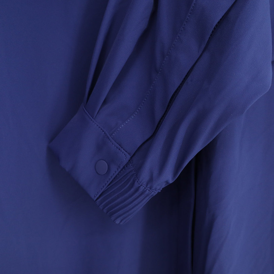 Nike 24.7 Womens Dri-FIT Long Sleeve Button Up Top Blue Small