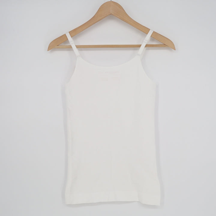 Shapermint Essentials All Day Every Day Cami Top Womens Medium White Stretch