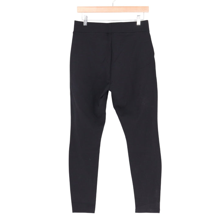 American Giant Ponte Slim Pants Womens 12 Black Stretch Mid Rise Skinny Leg