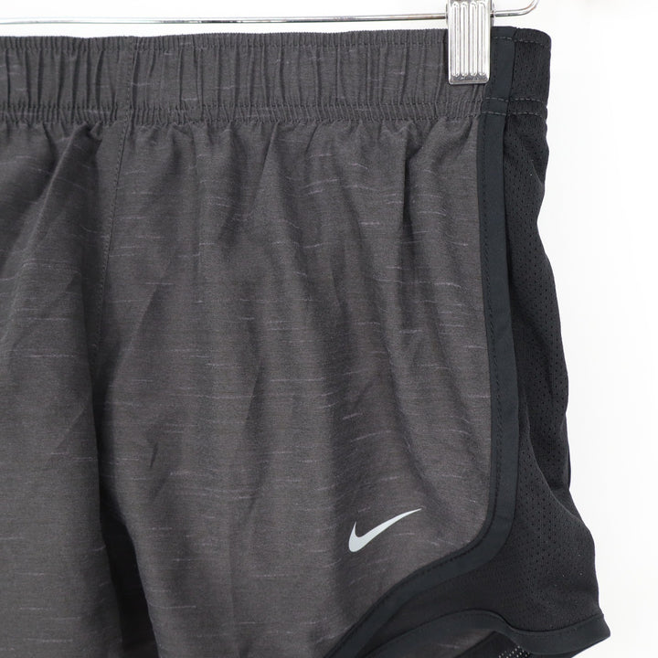 Nike Womens Dri-FIT Running Shorts Charcoal Gray Space Dye Mesh Size S