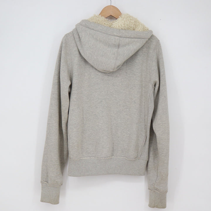 Freedom 2 Be Hoodie Womens XL American Vintage Gray Sherpa Hood Zip Up Fair