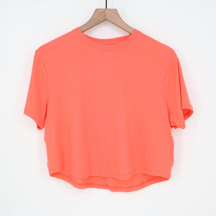 Nike One Dri-FIT Womens Relaxed Training Top Bright Coral XS