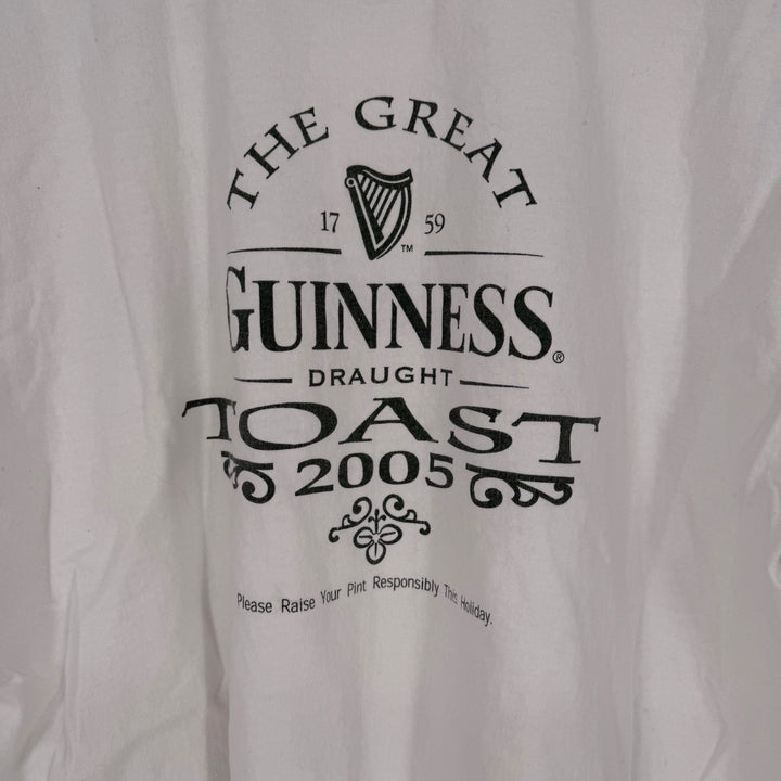 Guinness Draught Toast 2005 White T Shirt XL Hanes Authentic