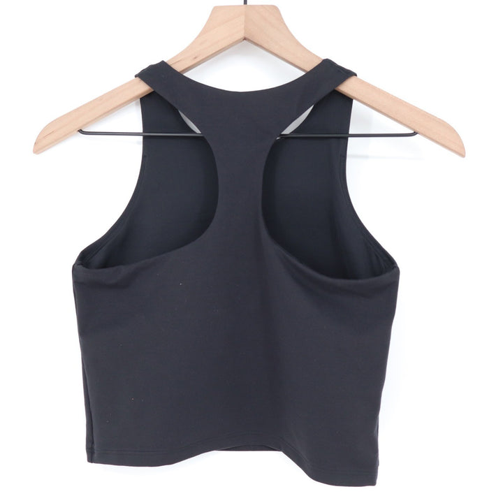 Under Armour Girls Motion Crop Tank Black Fitted Racerback Youth Large YL