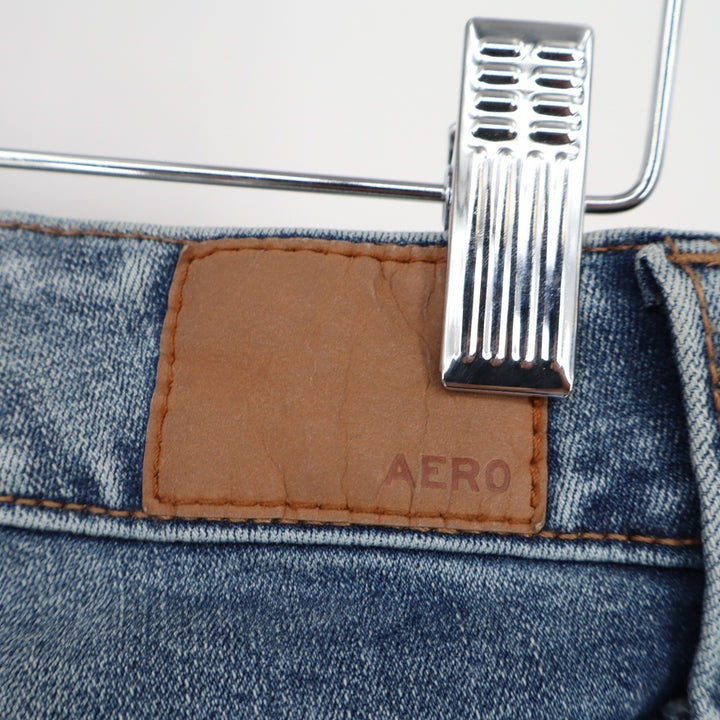 Aéropostale Jegging Jeans Womens 4R Blue Cotton Stretch Distressed High Rise