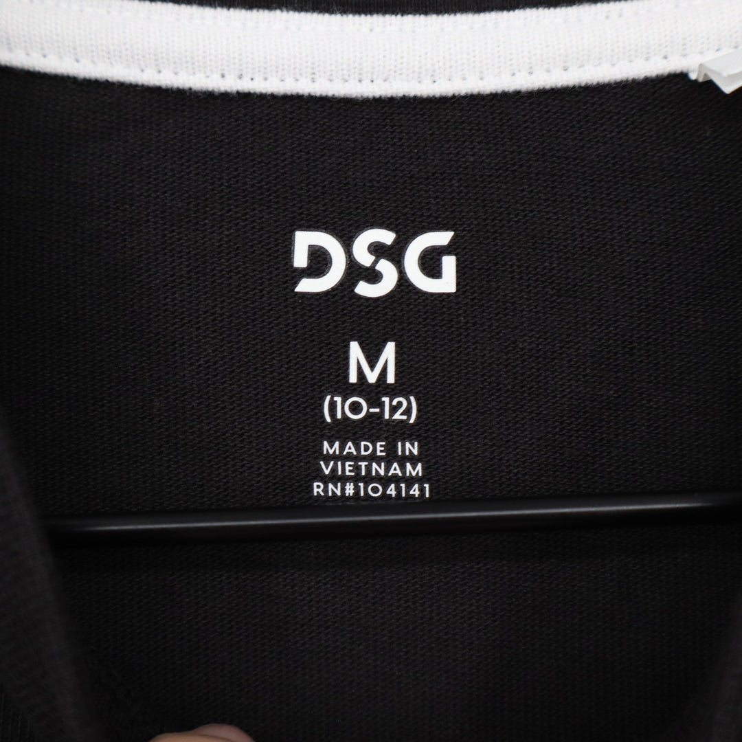 DSG Girls Medium Harlem New York Basketball Graphic Tee Pure Black
