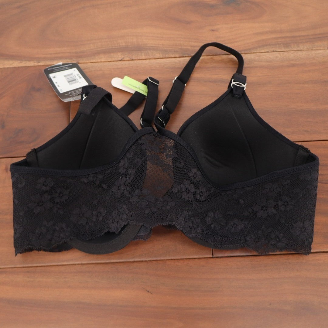 Maidenform One Fab Fit Everyday Bra Womens 34B Black Full Coverage Racerback