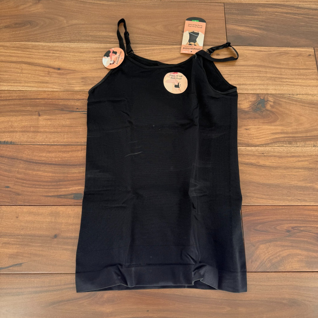 Shapermint Essentials All Day Every Day Scoop Neck Cami Top Womens Large Black