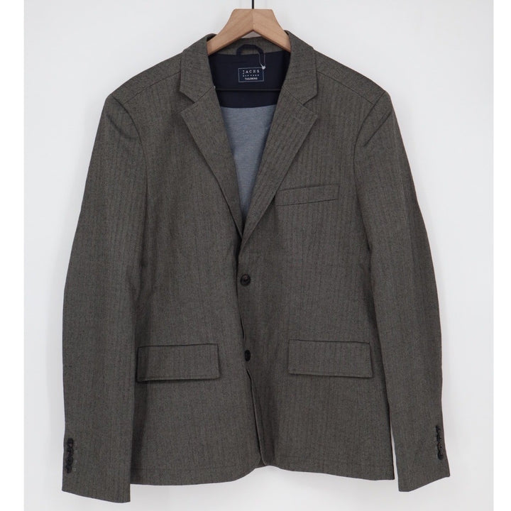 Jachs New York Tailoring Charcoal Herringbone Blazer Jacket Men's Size M