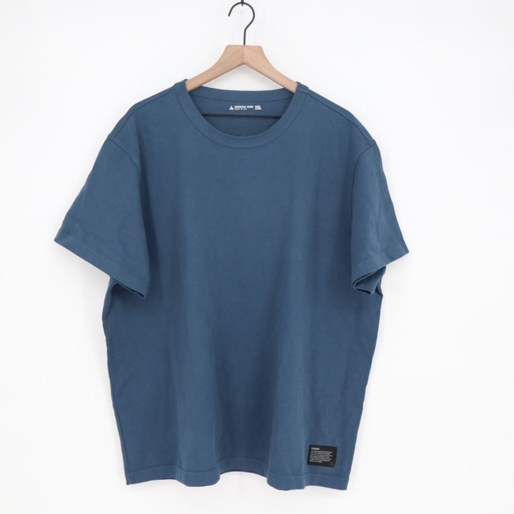 American Giant Everest T-Shirt Men's 2XL Blue Cotton Short Sleeve Crew Neck