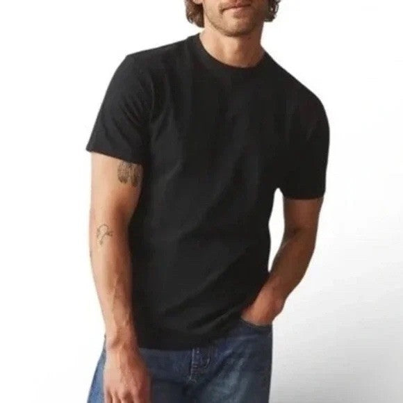 American Giant Classic Crew Neck T Shirt Black Size L Cotton Blend Made in USA