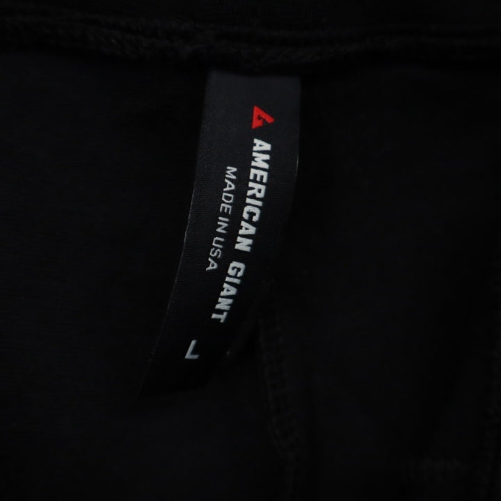 American Giant Ponte Straight Leg Pants Womens Large Black Stretch Relaxed Fit
