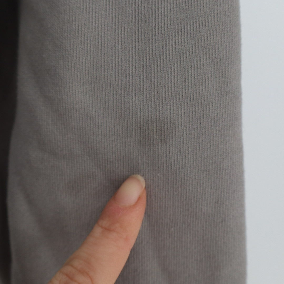 American Giant Midweight Hoodie Mens S Heather Gray Cotton Full Zip Fleece Lined