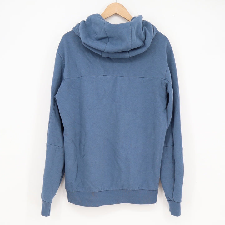 Adidas Mens Pullover Hoodie Dusty Blue Speckled Logo Sweatshirt Medium