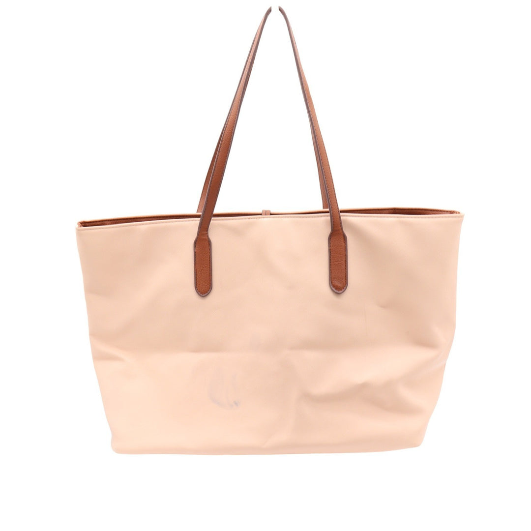 Ulta Beauty Peach Laser Cut Floral Tote Bag Tassel Charm Boho Large Carryall