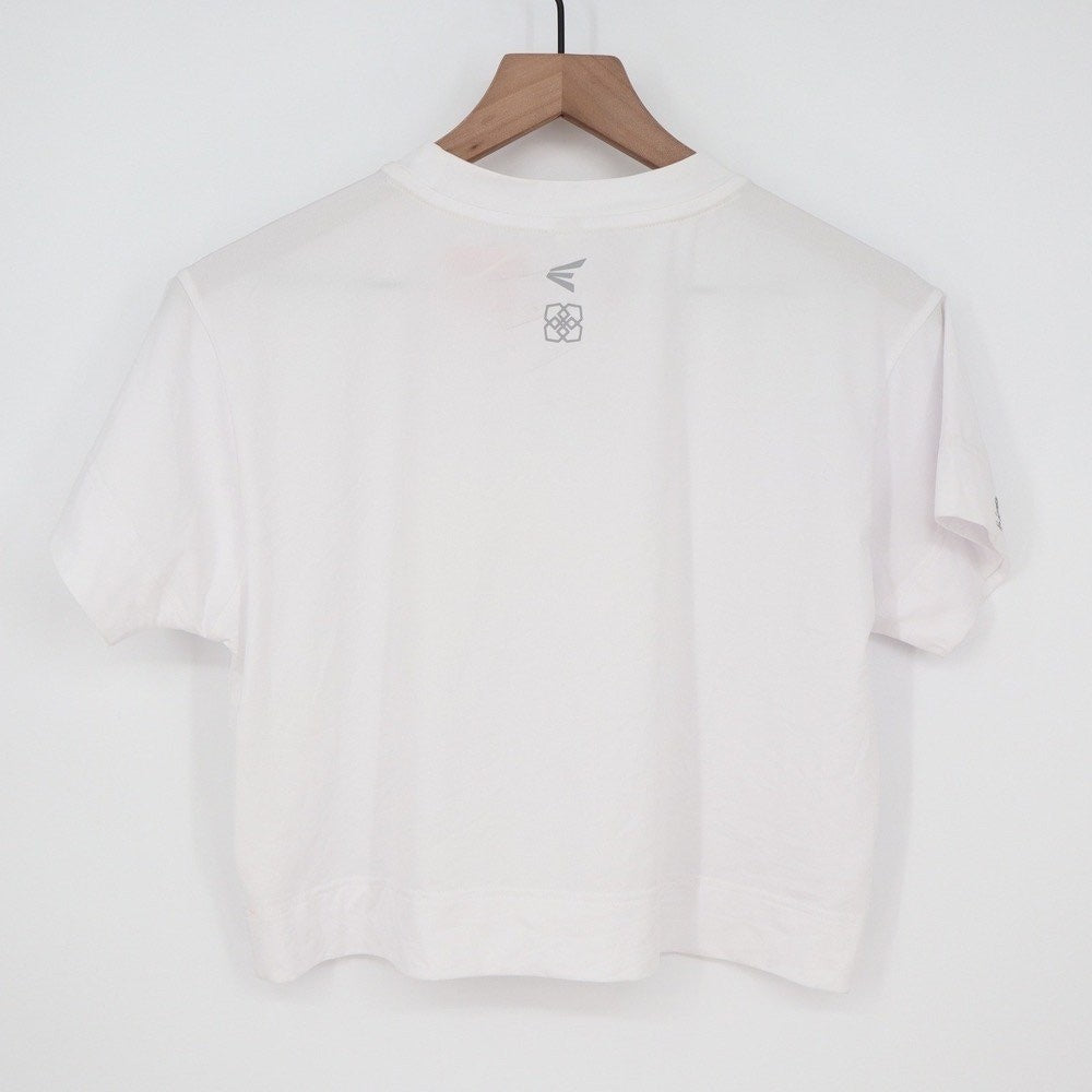Easton JS WMS Crop Tee White Short Sleeve Boxy Athletic Top Large