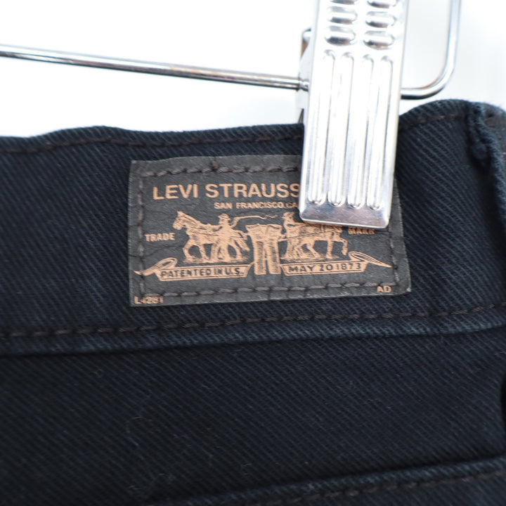 Levi's 505 Straight Leg Jeans Womens 4 Medium Black Stretch Denim Pants