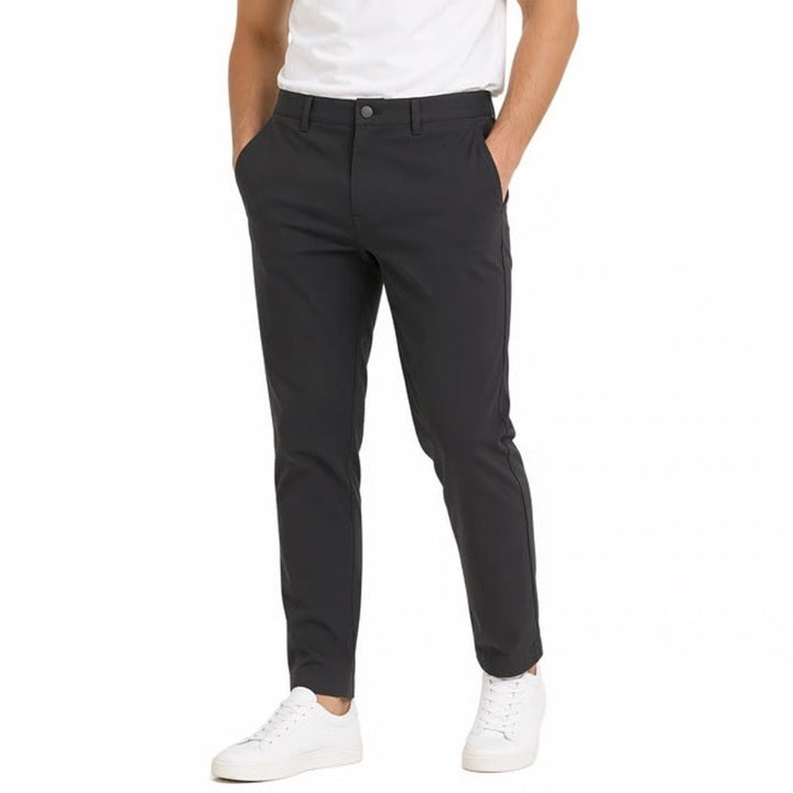 VRST Mens Limitless 5-Pocket Skinny Pants Pure Black W35 L32