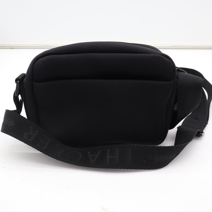 Thacker New York Black Neoprene Crossbody Camera Bag Adjustable Logo Strap