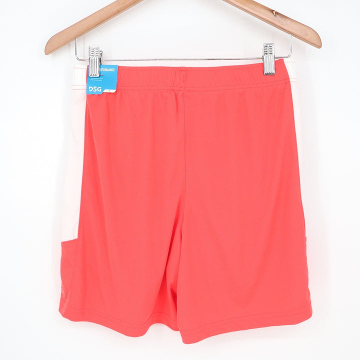 DSG Boys All Sport Short XL 18 Cabana Coral Pure White Moisture Wicking