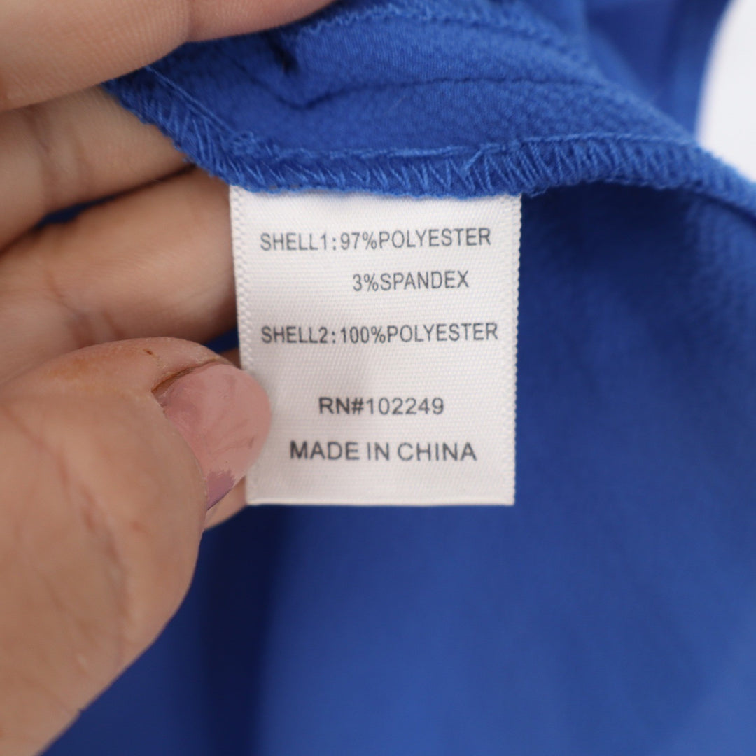 Brixon Ivy Royal Blue Lace Yoke Sleeveless Blouse Top Size M Zip Back