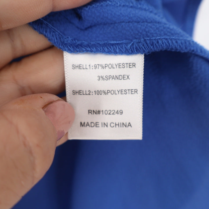 Brixon Ivy Royal Blue Lace Yoke Sleeveless Blouse Top Size M Zip Back