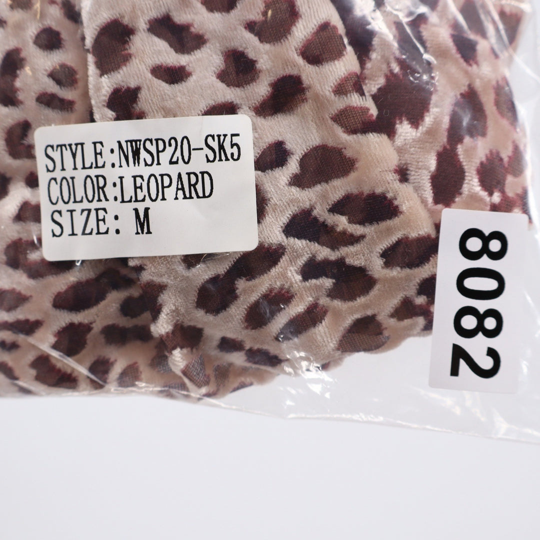 Naked Wardrobe The Statement Leopard Print Ruched Ruffle Mini Skirt M