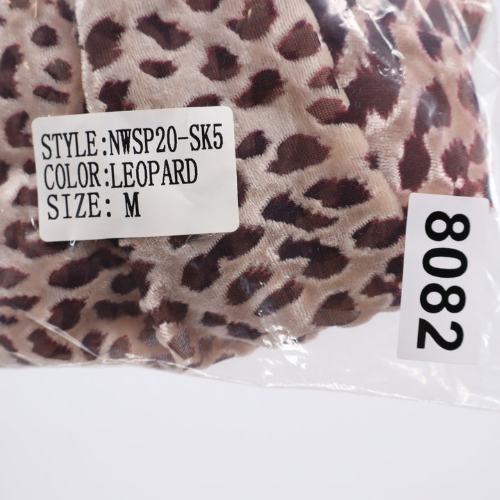 Naked Wardrobe The Statement Leopard Print Ruched Ruffle Mini Skirt M
