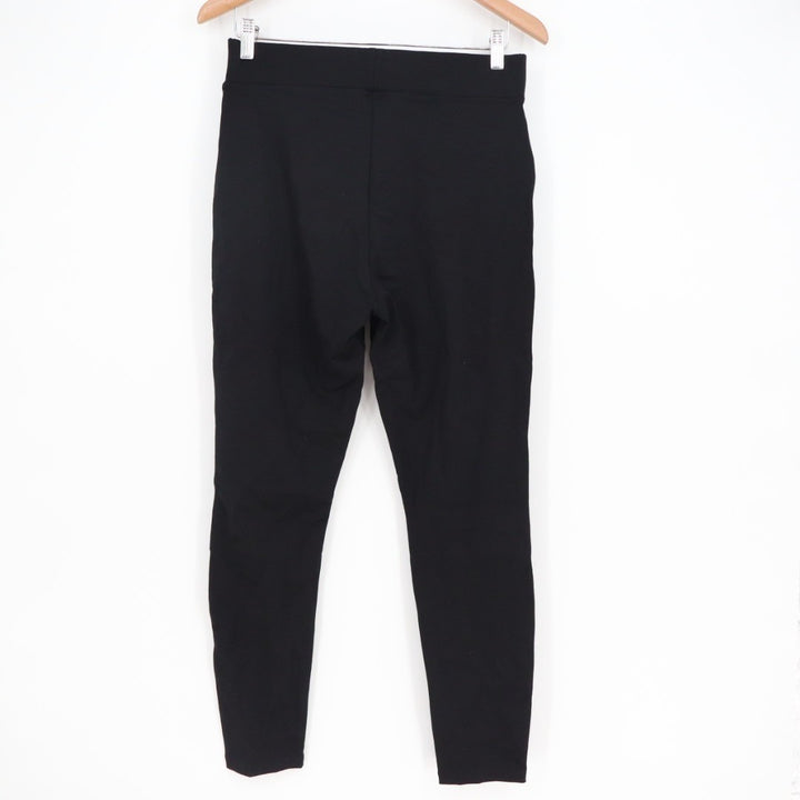 American Giant Ponte Slim Pants Womens 10 Super Black Stretch Skinny Leg Casual