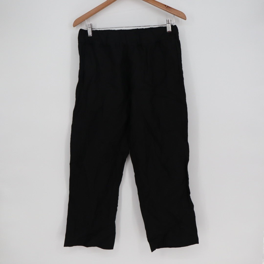 American Giant Pants Womens Small Black Linen Relaxed Fit Made In USA