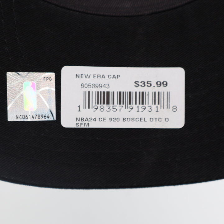 New Era 9TWENTY Boston Celtics NBA Hat Black Neon Green Adjustable Cap