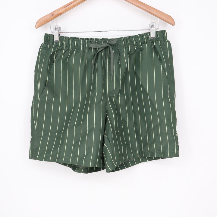 DSG Mens 6" Rec Short Pinstripe Muted Olive Green Water Repellent S