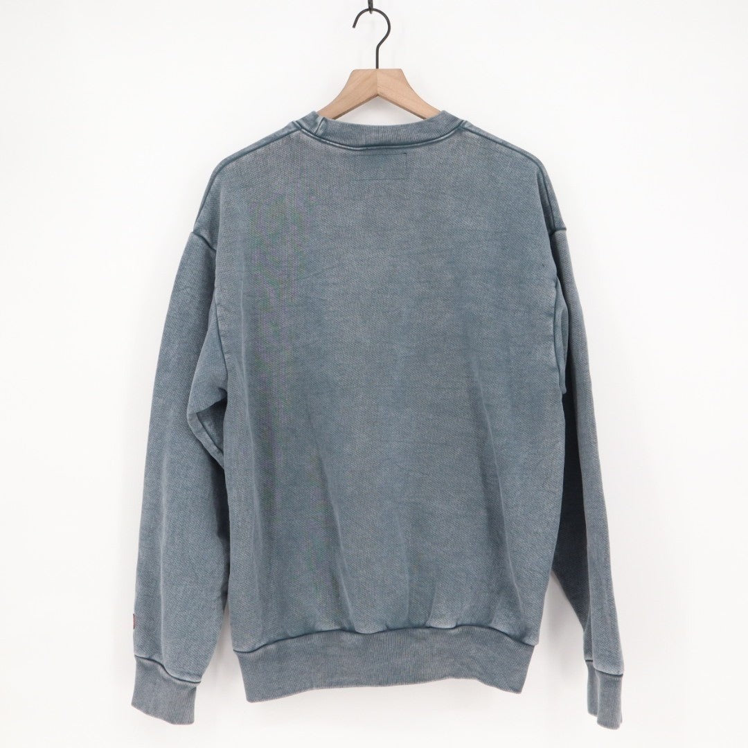 American Giant American Vintage Crew Sweatshirt Unisex Large Blue Fleece Lined