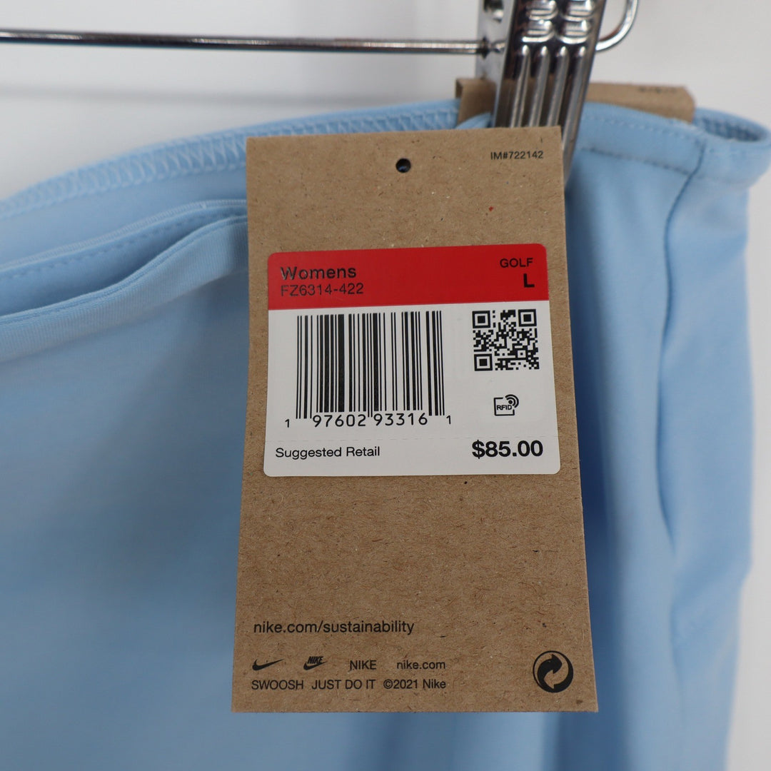 Nike Golf Womens Dri-FIT Victory Skort Light Blue Size L NEW